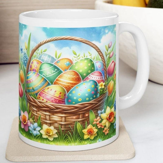Easter egg mug - cute gift - perfect for hot drinks - drinkware, tumblers cup bottles reusable washable portable reuse ceramic coffee easter