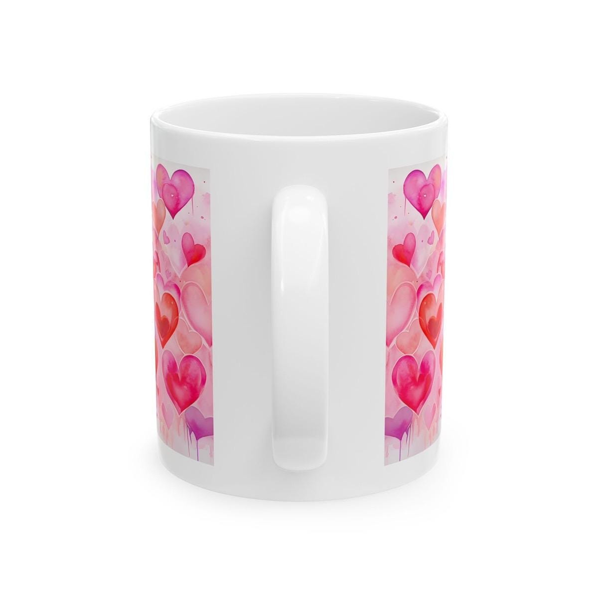 Love hearts mug - cute gifts for the valentine's day - tumblers, drinkware cup bottles washable reusable xmas christmas gifts girly girly cu