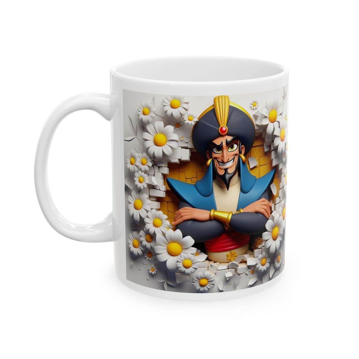 Jafar 3d mug - aladdin christmas secret santa gift - reusable - drinkware tumblers washable cup reuse coffee ceramic xmas mugs tea festive f