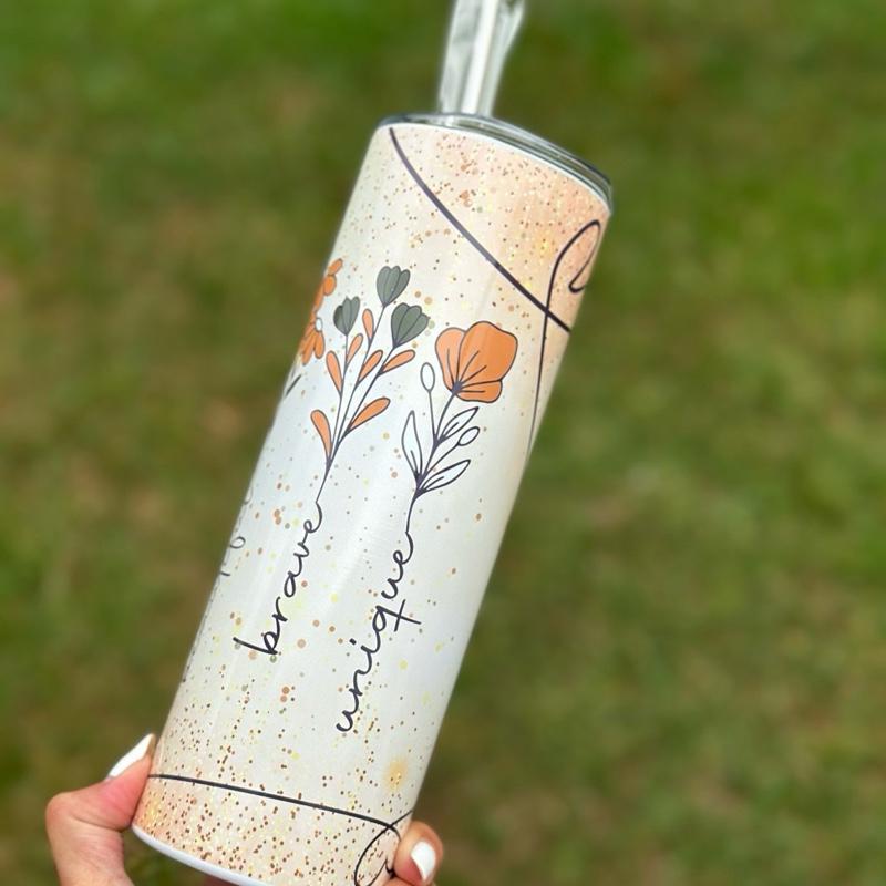 Self love 20oz girly tumbler mental health - perfect for any occasion drinkware flasks mug bottles water bottles bottled stylish beverage po
