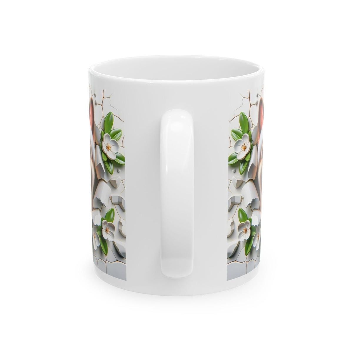 German shepherd christmas mug - cute gift for dog lovers - tumblers, drinkware cup coffee ceramic washable bottles reuse reusable novelty mu