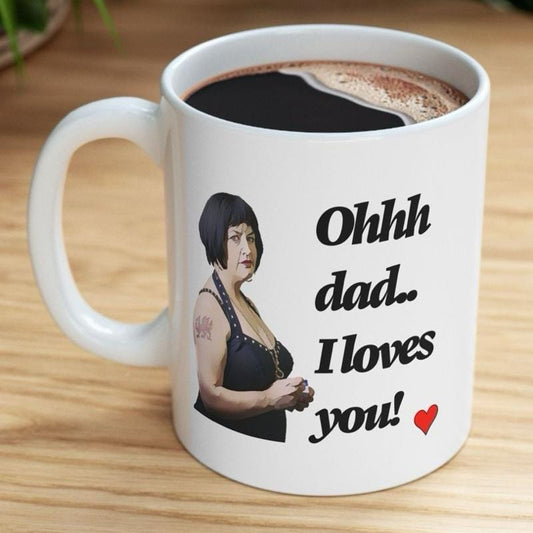Nessa gavin and stacey father’s day funny dad mug - ceramic coffee tumbler drinkware reusable washable reuse cup mugs drew novelty fathers