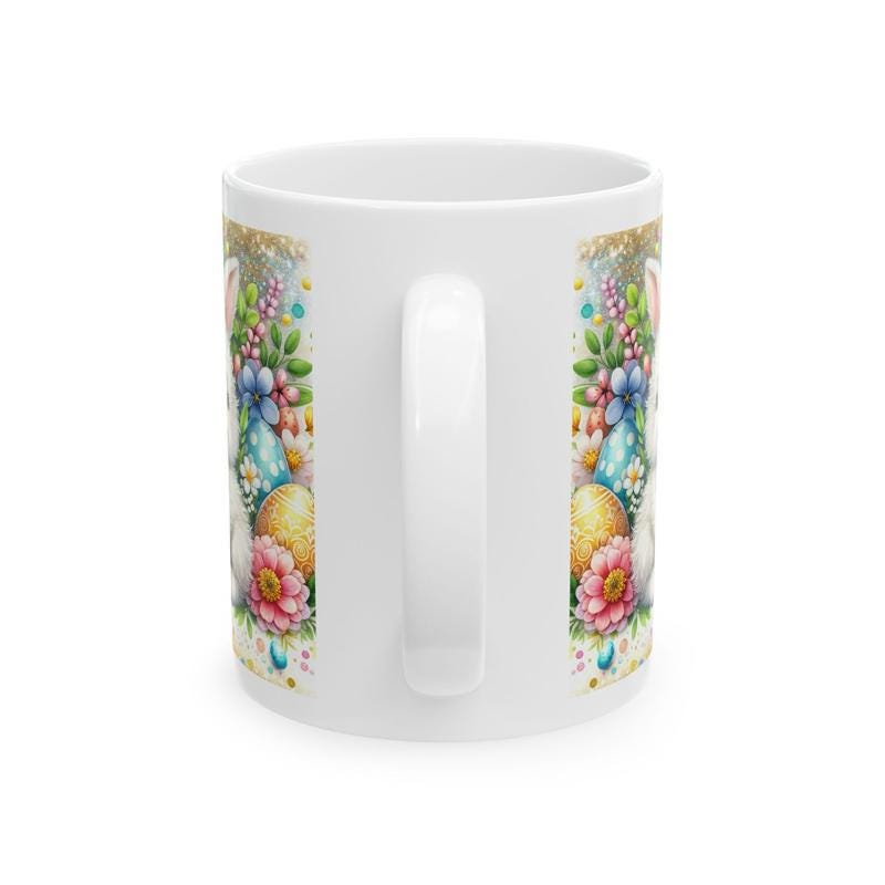 Easter bunny and chick mug for kids - good easter gift - tumblers, drinkware cup bottles reusable washable easter egg ceramic reuse coffee m