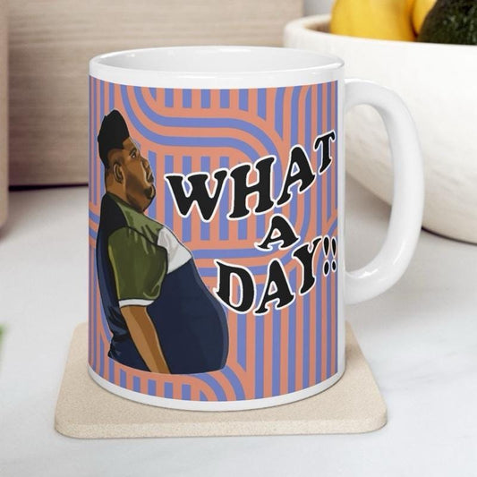 What a day mug harvey price mug - funny gift for coffee lovers - drinkware, tumblers funny mugs funny gifts 11oz washable reusable ceramic r