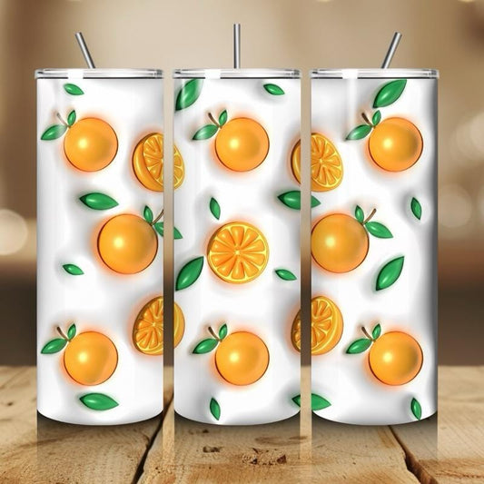Orange summer fruit 20oz tumbler - perfect for any occasion drinkware flasks mug bottles water bottles bottled stylish beverage portable fla