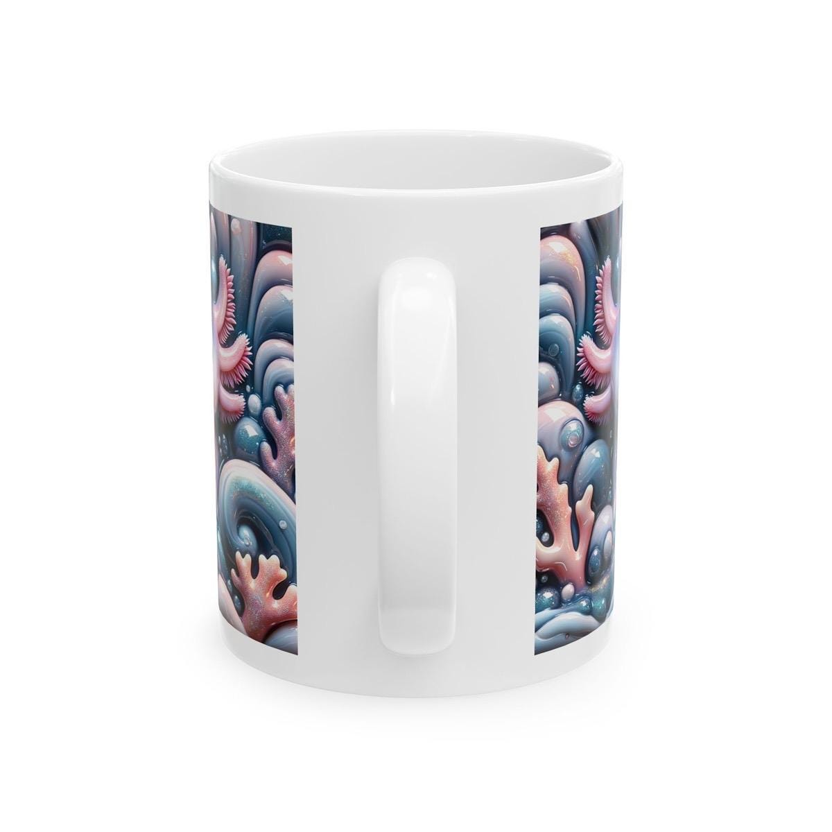 Axolotl smiling sea friend 3d mug - perfect for your morning drinks - cup, drinkware tumblers washable bottles reusable ceramic coffee reuse