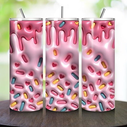 Cute summer fun 20oz tumbler - perfect for any occasion drinkware flasks mug bottles water bottles bottled stylish beverage portable flask b