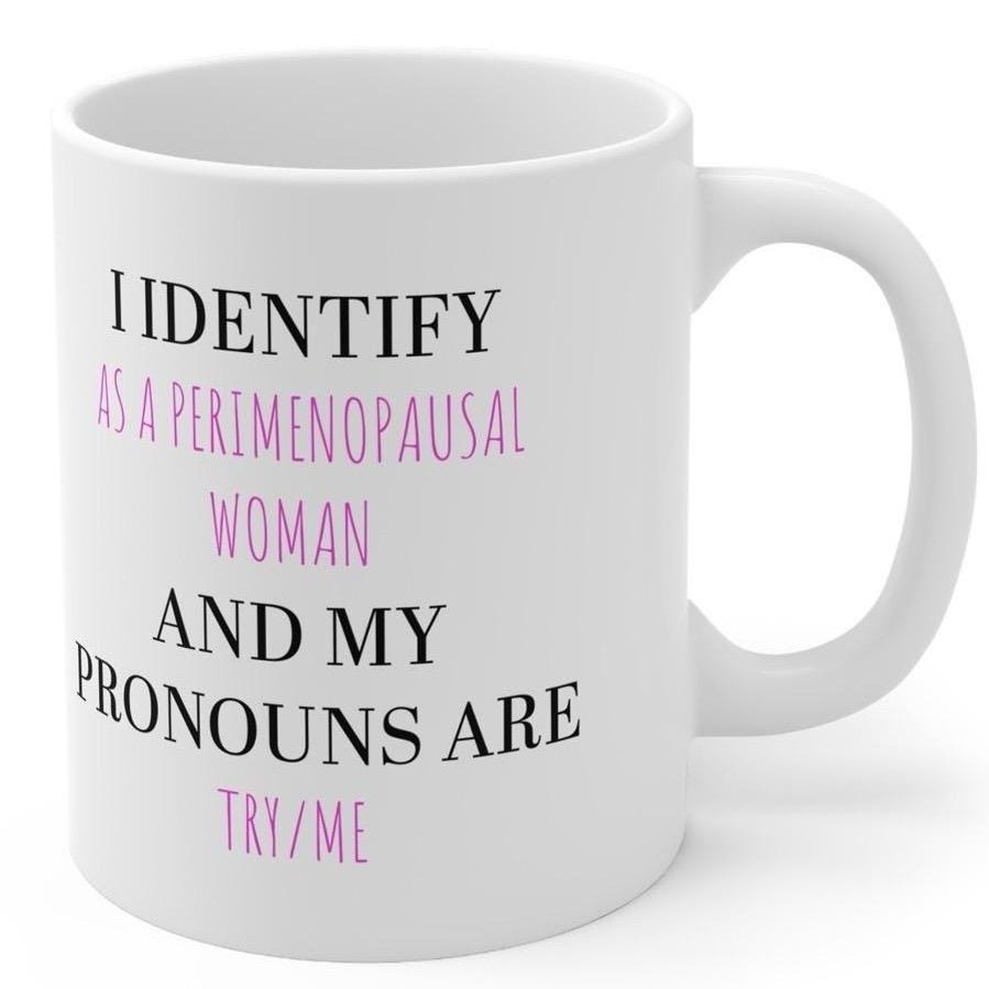 Funny mum gift mother’s day mug sarcastic funny perimenopause try/me mug - perfect for hot drinks - cup, drinkware tumbler reuse ceramic w