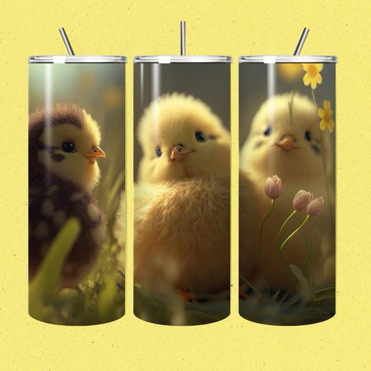 Easter chicks tumbler 20oz - cute gift for drinking enthusiasts - mug, drinkware bottles flasks portable bottled beverage mothers day vacuum