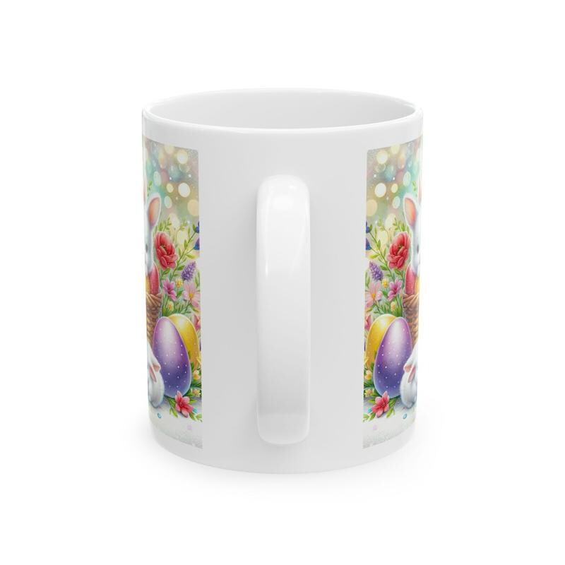 Easter bunny mug - cute gift - perfect for hot drinks - drinkware, tumblers cup bottles reusable washable portable reuse ceramic coffee east