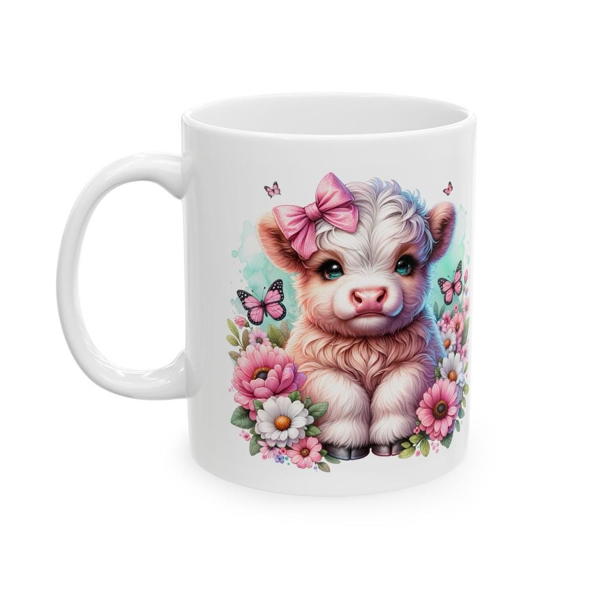 Cute highland cow 3d mug - perfect for your morning drinks - drinkware washable ceramic reuse reusable coffee cup tumbler xmas mugs tea fest