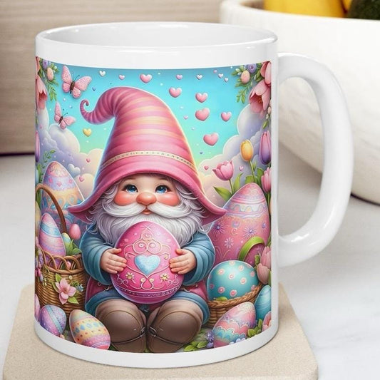Easter gonk gonks mug - cute gift - perfect for hot drinks - drinkware, tumblers cup bottles reusable washable portable reuse ceramic coffee