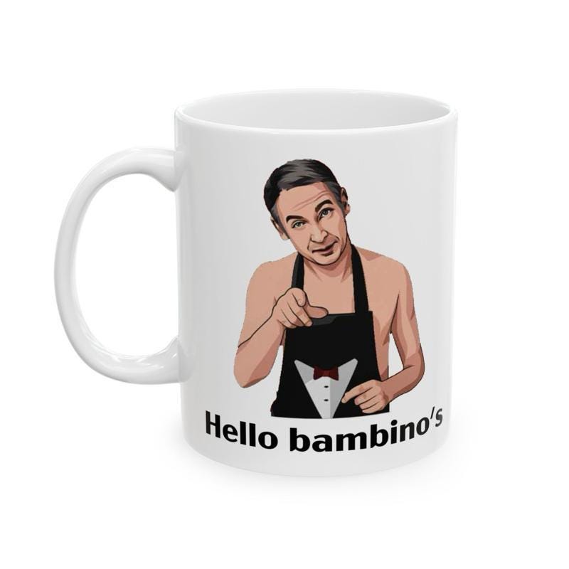 Funny mug hello bambino - martin - great father's day gift - friday night dinner - funny father’s day gifts mugs fun joke drinkware washab