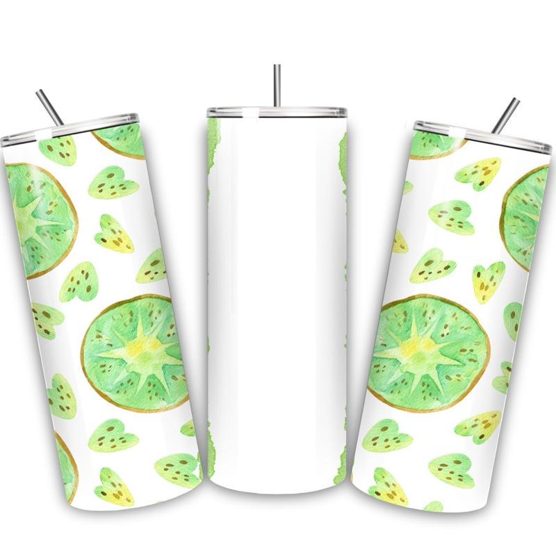 Personalised fruit kiwi tumbler 20oz tumbler  - perfect for occasion drinkware flasks mug bottles water bottles bottled stylish beverage