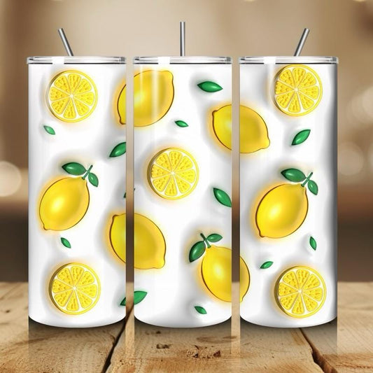Lemon summer fruit 20oz tumbler - perfect for any occasion drinkware flasks mug bottles water bottles bottled stylish beverage portable flas