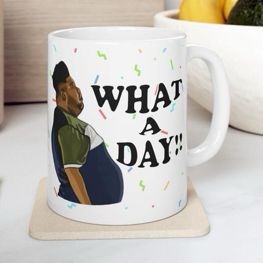 What a day mug harvey price mug - funny gift for coffee lovers - drinkware, tumblers funny mugs funny gifts 11oz washable reusable ceramic r