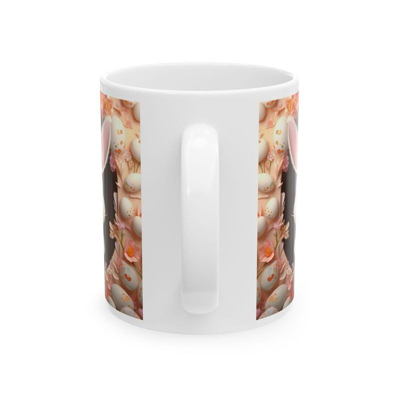 Easter bunny mug - cute gift - perfect for hot drinks - drinkware, tumblers cup bottles reusable washable portable reuse ceramic coffee east
