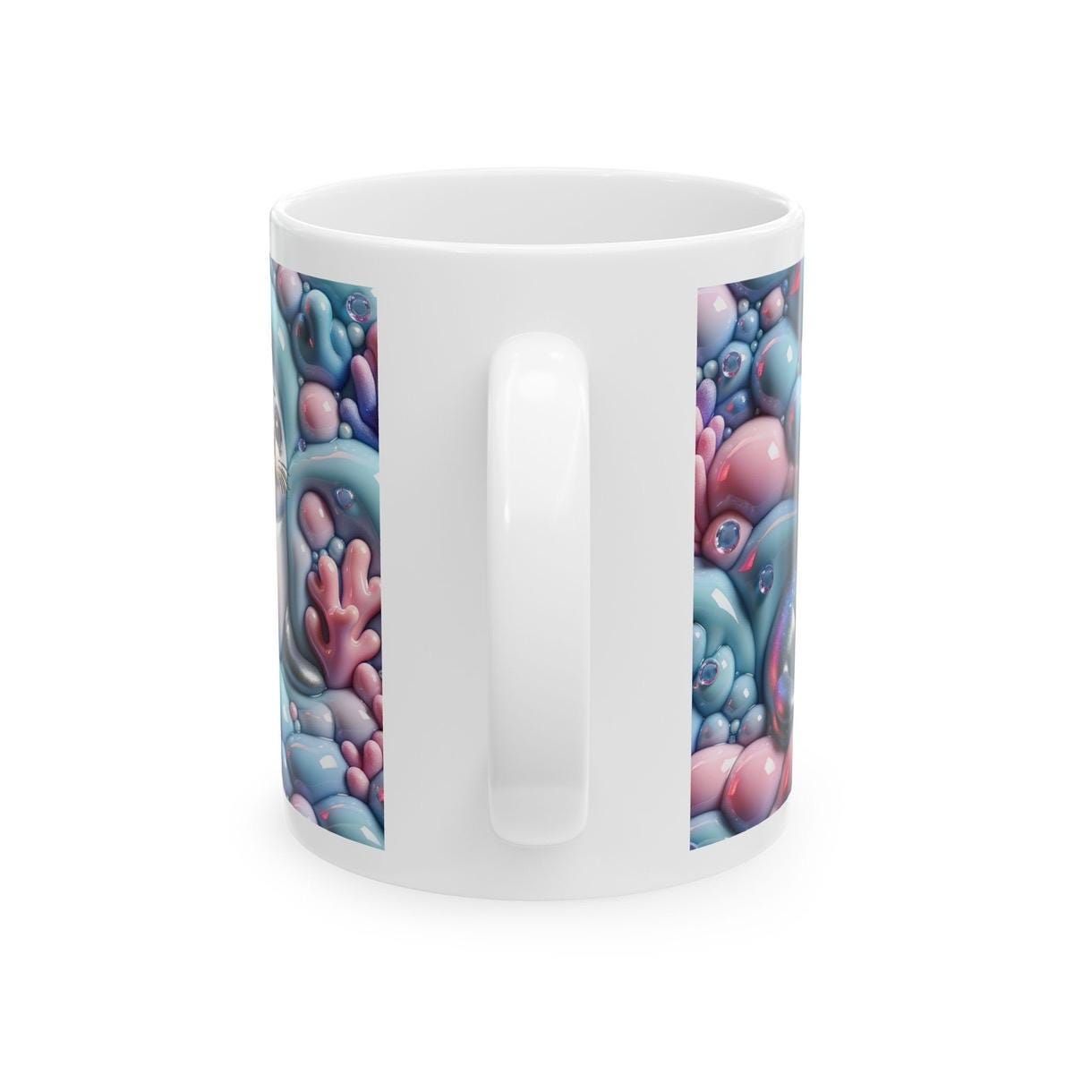Cute baby seal mug 3d - perfect for baby shower gifts drinkware tumbler cup ceramic washable reuse reusable coffee xmas mugs tea festive sty
