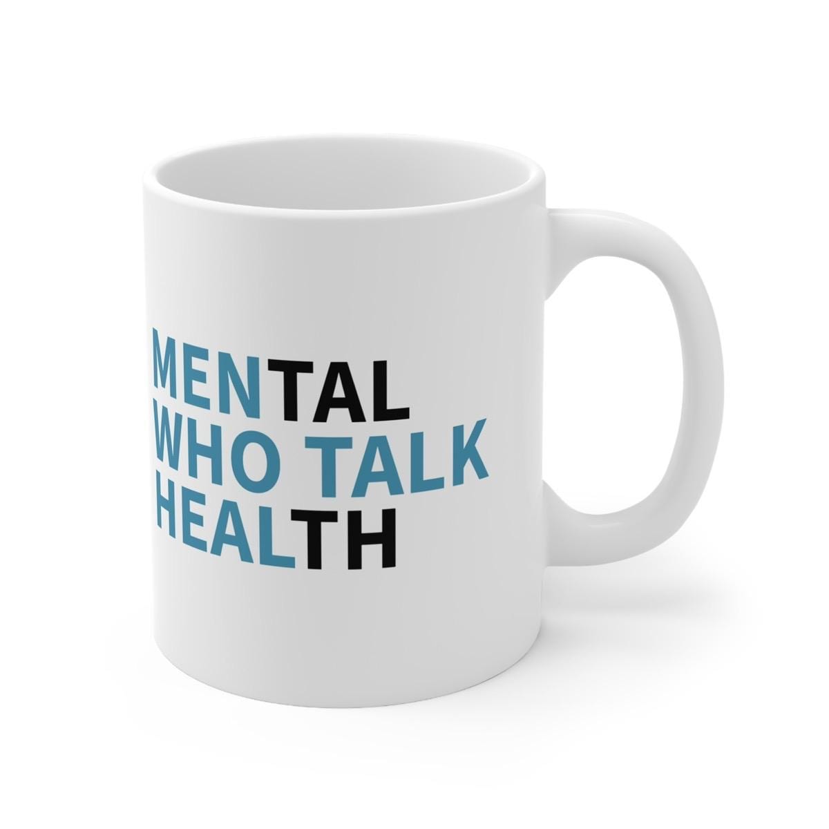 Men's mental health mug - perfect gift for him drinkware coffee reuse washable reusable ceramic tumbler cup xmas mugs tea festive motivation