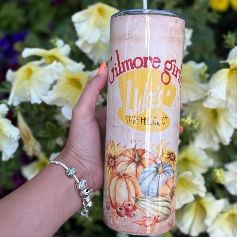 Gilmore girls tumbler 20oz - perfect for on-the-go hydration - vacuum flask - cup drinkware mug bottles water bottles bottled portable gifts