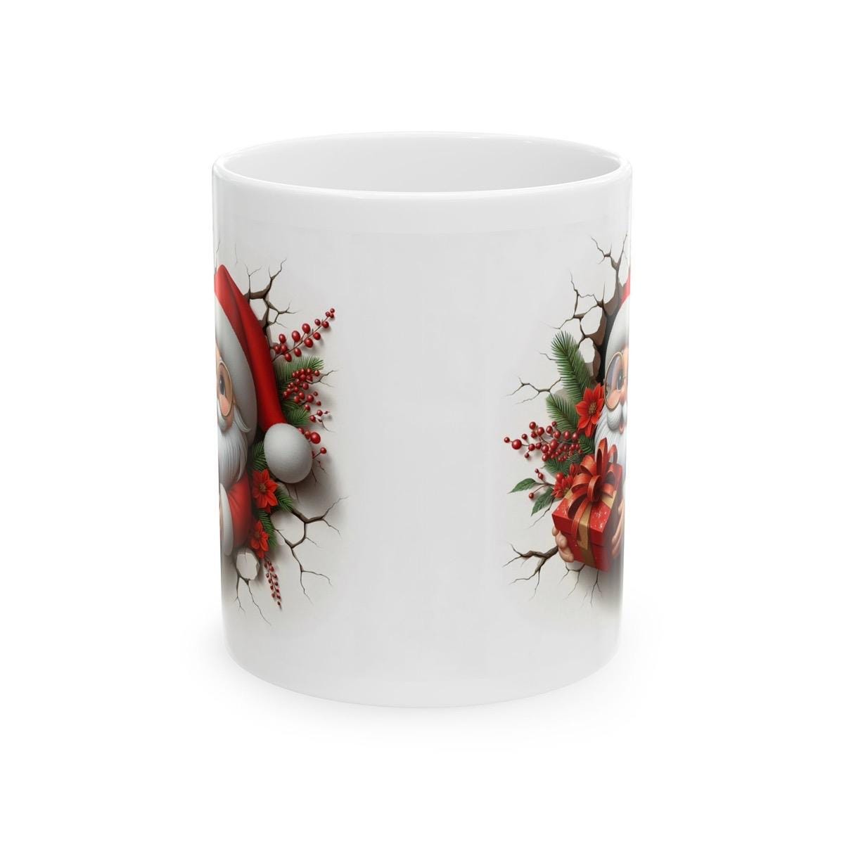 Christmas santa 3d mug - perfect for hot drinks - cup, drinkware reusable tumblers reuse washable bottles ceramic coffee xmas mugs tea festi