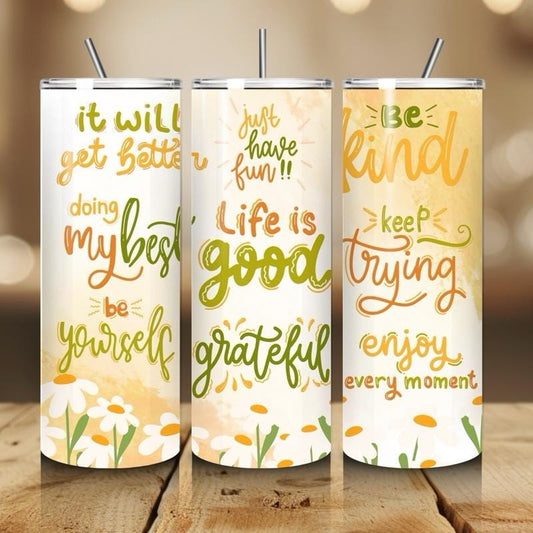 Cute self love mental health 20oz tumbler - perfect for any occasion drinkware flasks mug bottles water bottles bottled stylish beverage por