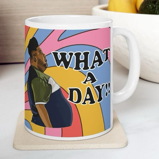 What a day mug harvey price mug - funny gift for coffee lovers - drinkware, tumblers funny mugs funny gifts 11oz washable reusable ceramic r