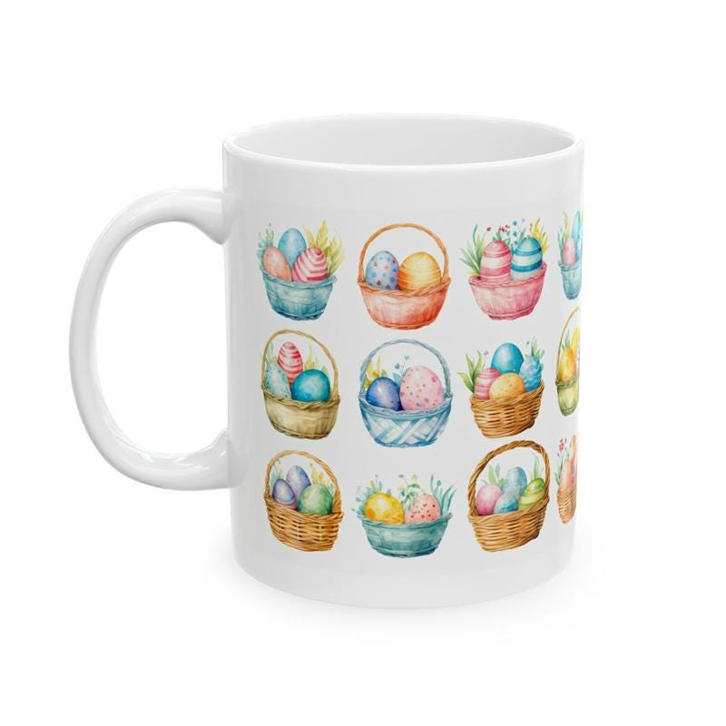 Easter egg mug - cute gift - perfect for hot drinks - drinkware, tumblers cup bottles reusable washable portable reuse ceramic coffee easter