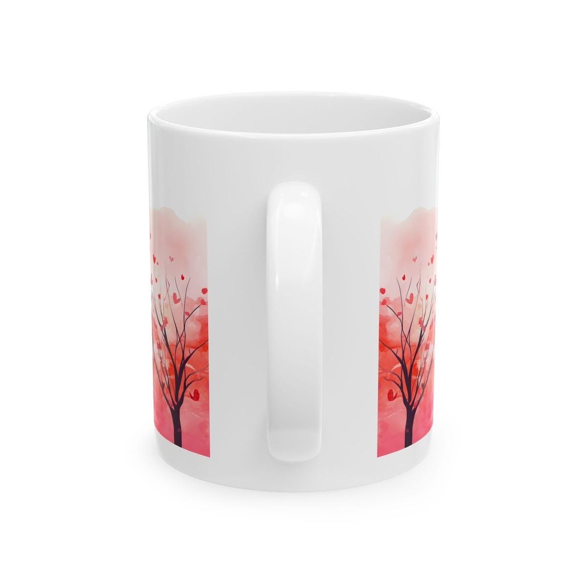 Love birds cute mug - perfect valentine's and xmas christmas gift for drink lovers - drinkware washable reusable tumbler cup coffee reuse ce
