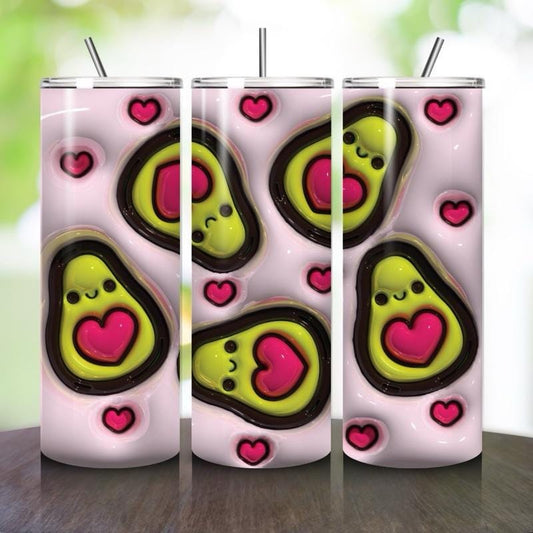 Avocado summer fruit 20oz tumbler - perfect for any occasion drinkware flasks mug bottles water bottles bottled stylish beverage portable fl