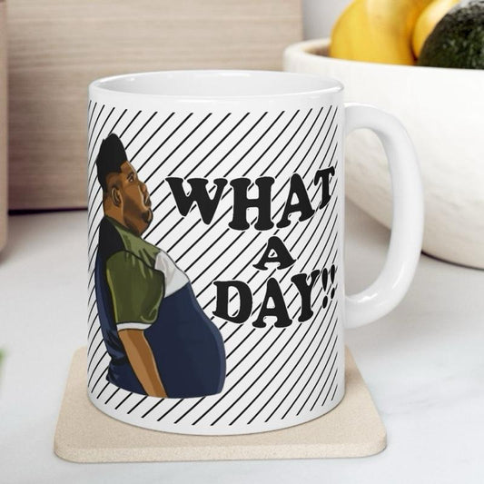 What a day mug harvey price mug - funny gift for coffee lovers - drinkware, tumblers funny mugs funny gifts 11oz washable reusable ceramic r