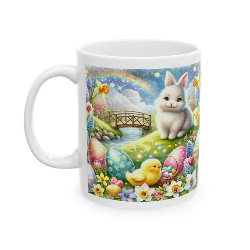 Easter bunny mug - cute gift - perfect for hot drinks - drinkware, tumblers cup bottles reusable washable portable reuse ceramic coffee east