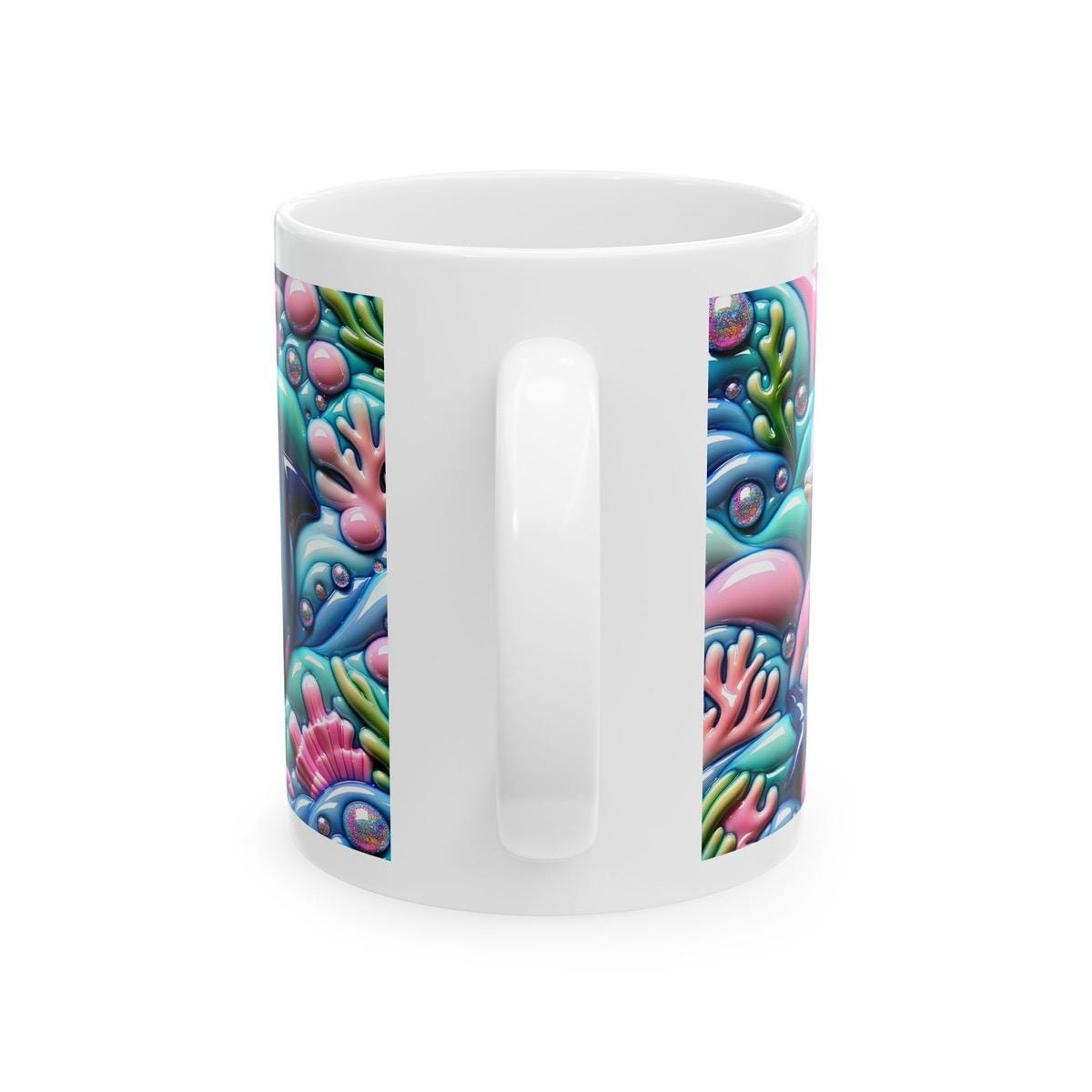 Dolphin dreams 3d mug - perfect for your morning drinks - tumblers, drinkware cup ceramic bottles reuse washable coffee reusable glass xmas