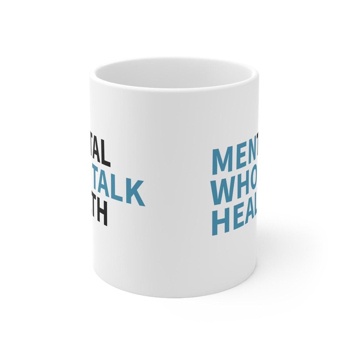 Men's mental health mug - perfect gift for him drinkware coffee reuse washable reusable ceramic tumbler cup xmas mugs tea festive motivation