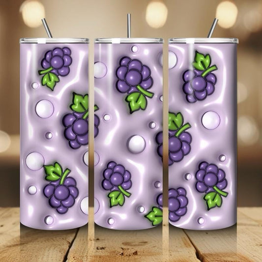 Grape summer fruit 20oz tumbler - perfect for any occasion drinkware flasks mug bottles water bottles bottled stylish beverage portable flas