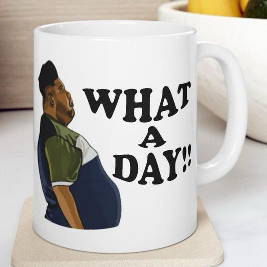 What a day mug harvey price mug - funny gift for coffee lovers - drinkware, tumblers funny mugs funny gifts 11oz washable reusable ceramic r