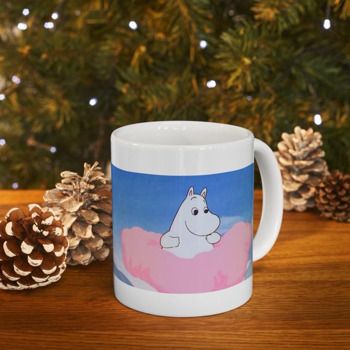 Cute moomin style mug - perfect for drinking and dipping - drinkware, cup tumblers reusable bottles ceramic washable reuse coffee moomins xm