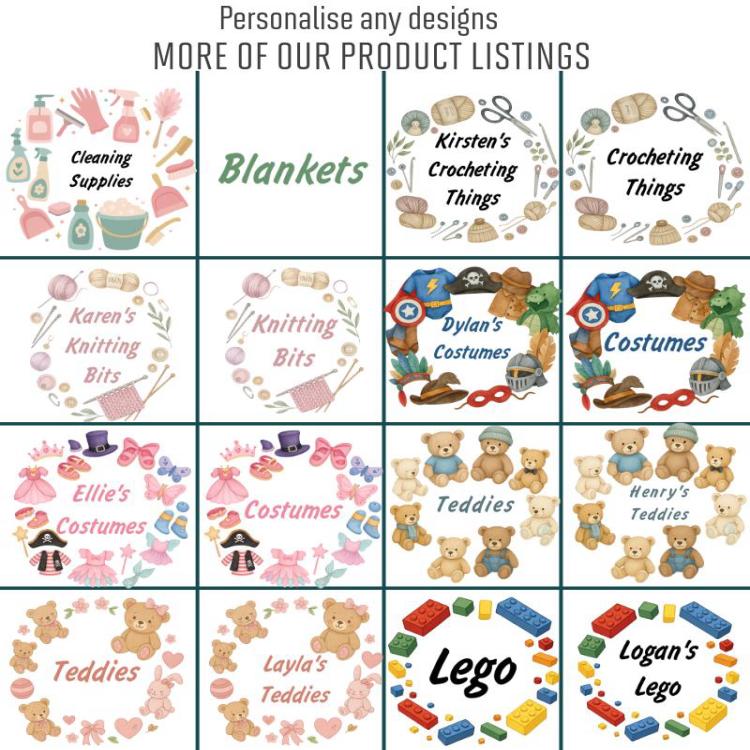 Personalised knitting gift basket storage Felt Trug, perfect gifts women men kids gift fun storage basket trugs toy storage cute friend mum Lightweight Organiser Book teddies neutral gifts knitting lover crocheting