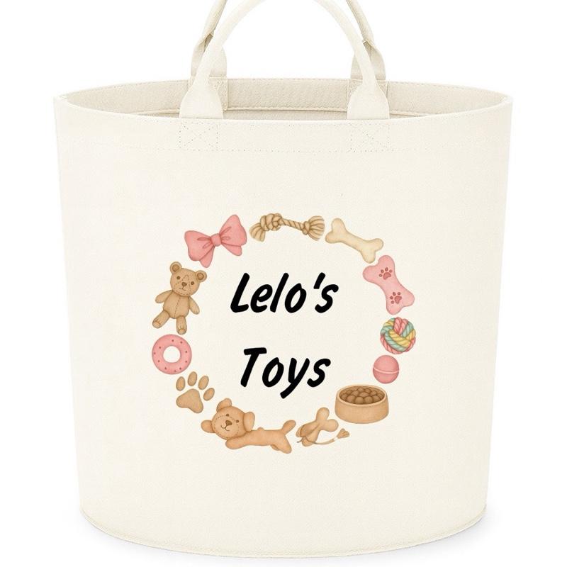 Personalised dog toys basket storage Felt Trug, perfect gifts fun storage basket trugs toy storage cute friend mum book storage dog gifts pets pet puppy storage personalised pet gifts Organiser
