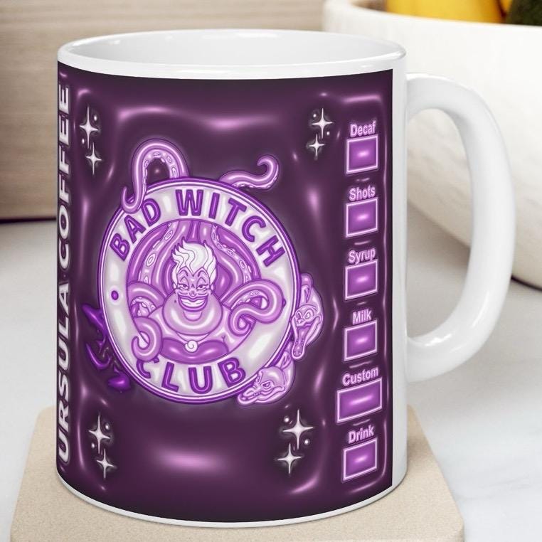 Bad witch club mug gifts for coffee and tea lovers - tumblers, drinkware cup bottles reusable washable ceramic reuse cute girly gifts mugs c