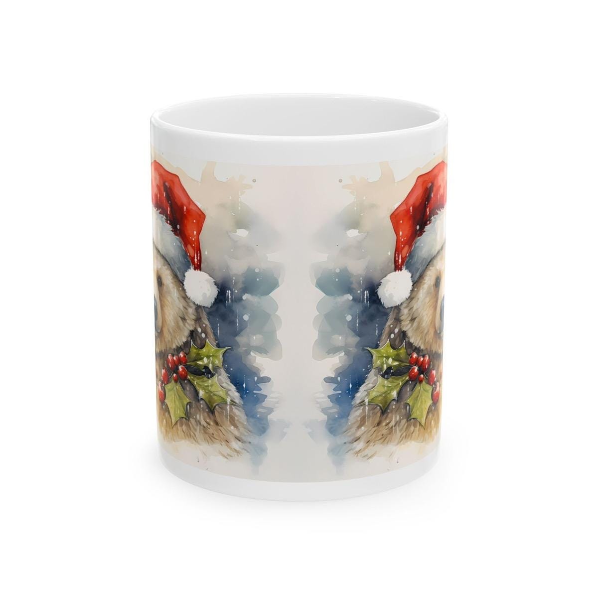 Winter polar bear christmas mug - perfect stocking filler for secret santa - drinkware reusable tumbler cup reuse washable ceramic paddingto