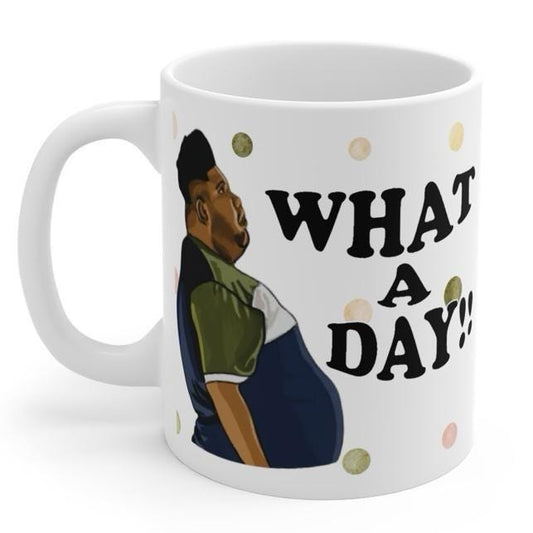 What a day mug harvey price mug - funny gift for coffee lovers - drinkware, tumblers funny mugs funny gifts 11oz washable reusable ceramic r