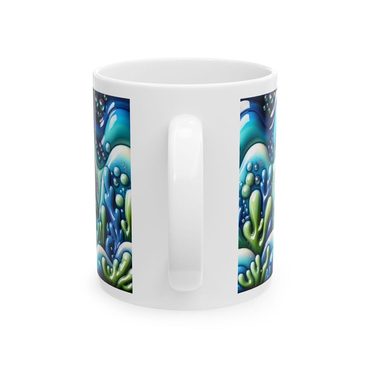 Cute whale ocean mug - 3d design - perfect for drinks - tumblers, drinkware cup reusable washable ceramic coffee reuse xmas mugs tea festive