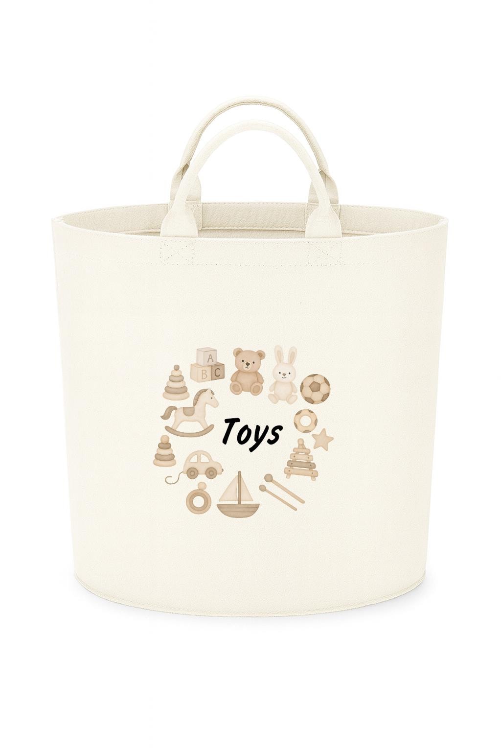 Personalised Toy storage Felt Trug basket, perfect gifts girls kids gift fun animals storage basket trugs toy storage