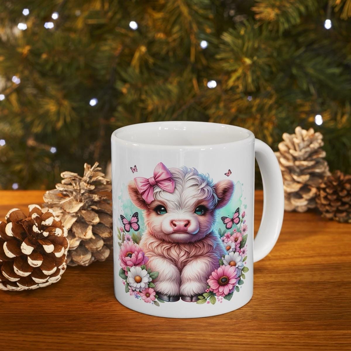 Cute highland cow 3d mug - perfect for your morning drinks - drinkware washable ceramic reuse reusable coffee cup tumbler xmas mugs tea fest