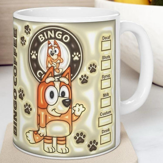 Bingo style mug - cute gift for xmas - perfect for drinking - drinkware, cup tumblers reusable washable coffee bottles reuse ceramic secret