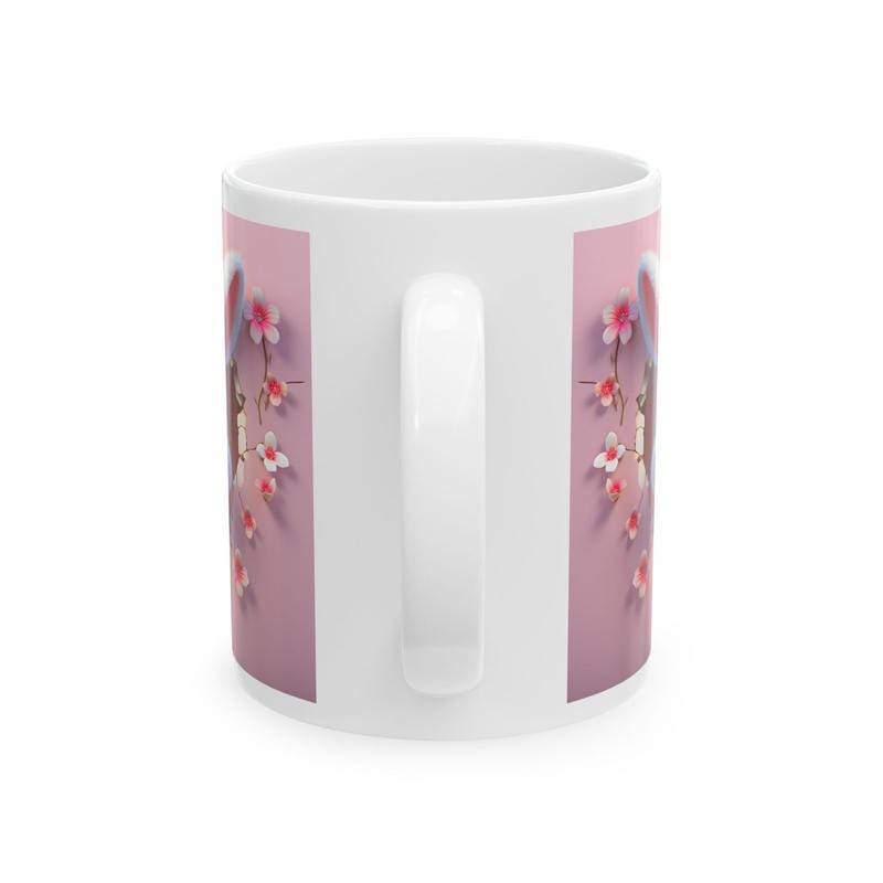 Easter bunny mug - cute gift - perfect for hot drinks - drinkware, tumblers cup bottles reusable washable portable reuse ceramic coffee east