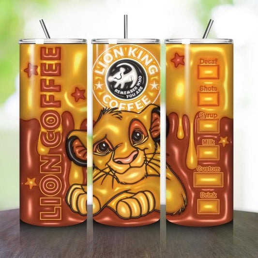 Lion king simba 20oz tumbler style - perfect for any occasion drinkware flasks mug bottles water bottles bottled stylish beverage portable f