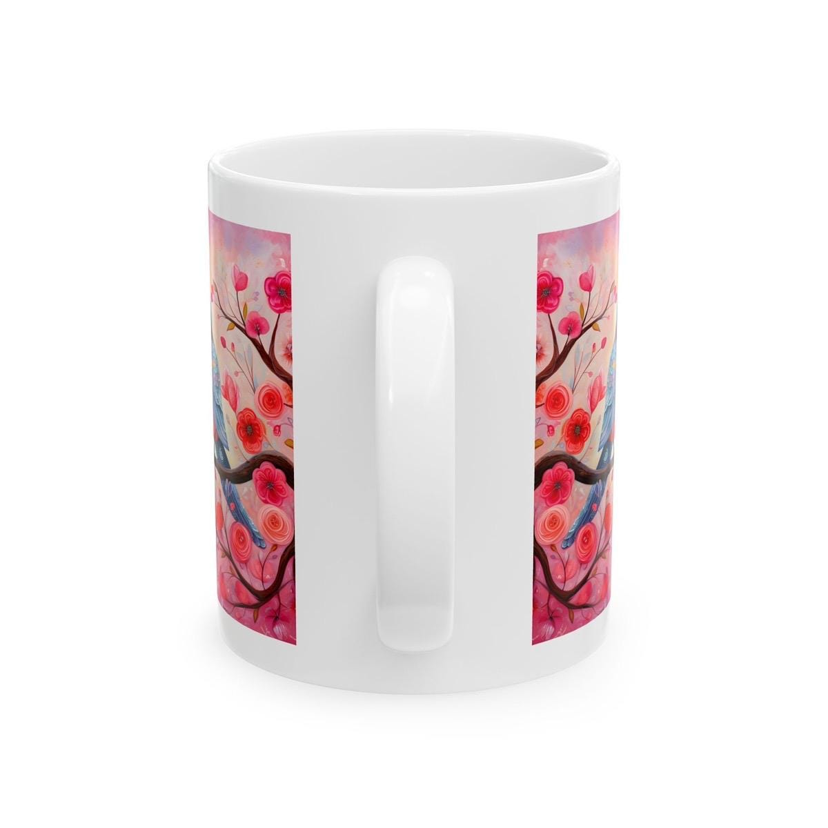 Love birds valentines mug - perfect for your morning drinks - tumblers, drinkware cup bottles reusable washable reuse coffee ceramic cute gi