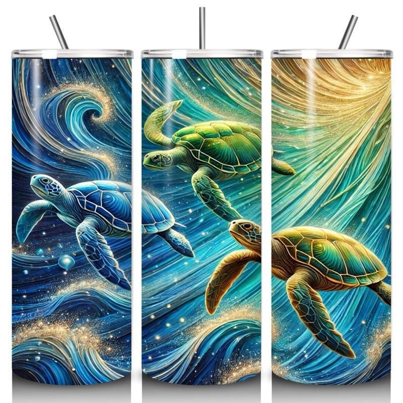 Turtle tumbler 20oz - perfect for on-the-go hydration - vacuum flask - cup drinkware mug bottles water bottles bottled portable gifts